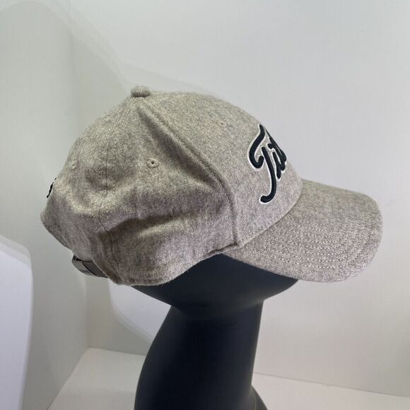 Titleist gray wool flannel rare Gray With raised logo strapback baseball cap hat - Picture 2 of 5